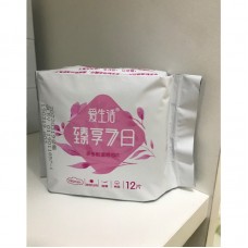Cotton Soft 12pcs Day Sanitary Napkin Pads (爱生活臻享7日超薄迷你日用棉柔12片卫生巾190mm) - PV4.9