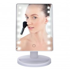 16 LED Travel Mirror Makeup Cosmetic Light Touch Screen Vanity Adjust